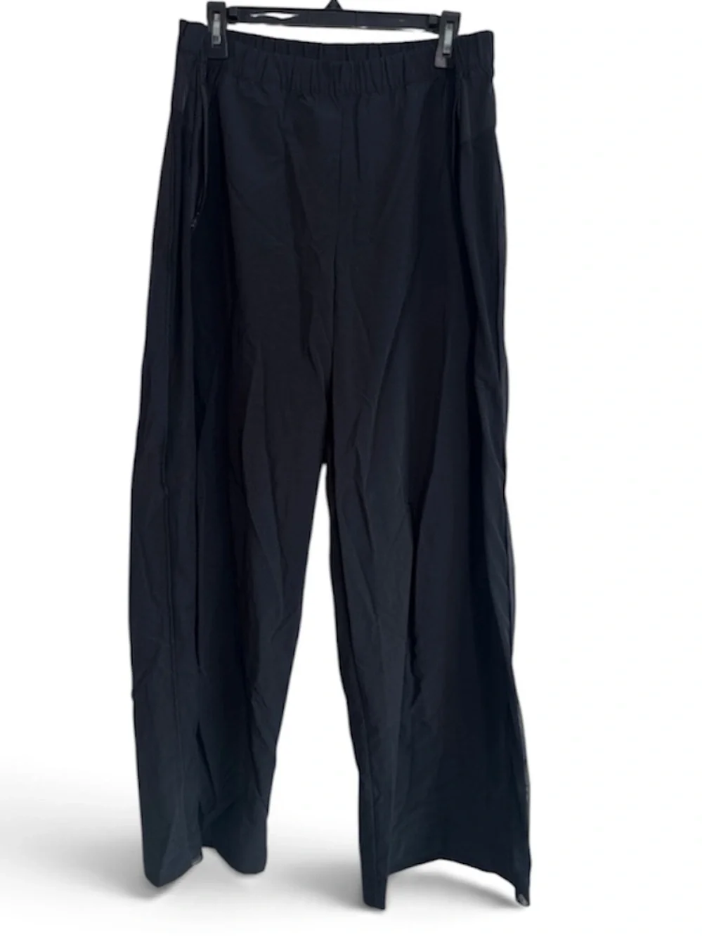 ALO Yoga High-Waist Origin Wide Leg Track Pant in Black